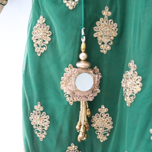 Indian/Pakistani Asian Weddings Fancy Capri Trousers Kameez dress size Small - Picture 4 of 16